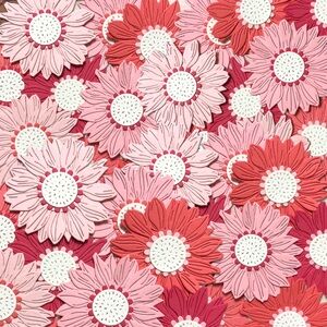 Handmade • Flower Embellishments • Card Making • Junk Journaling • Pink/Coral